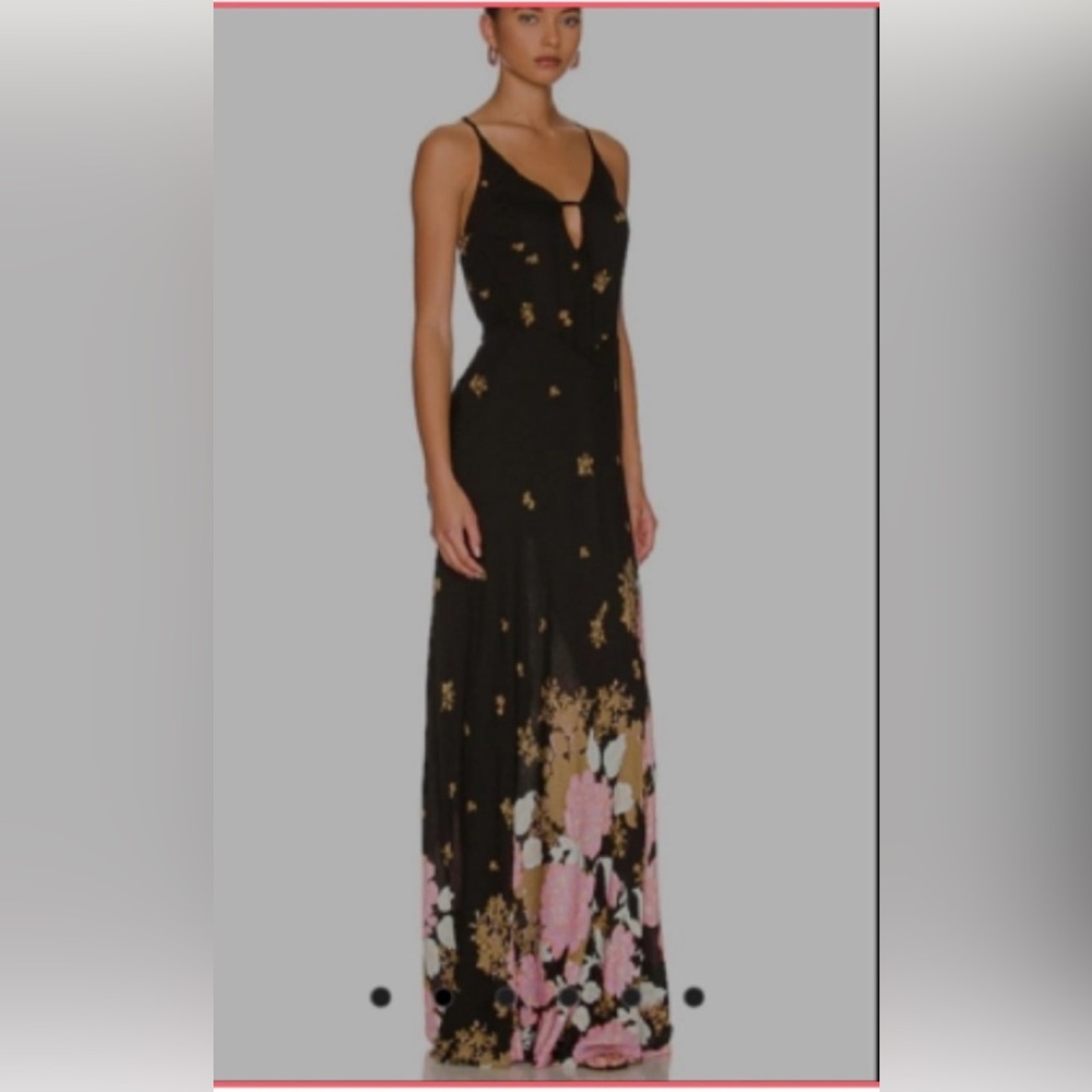 NWT FREE PEOPLE GET TO YOU PRINTED MAXI DRESS. SIZE XL